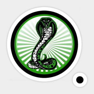 King Cobra Sun Snake Sticker